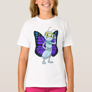 Butterfly med Goggles T Shirt