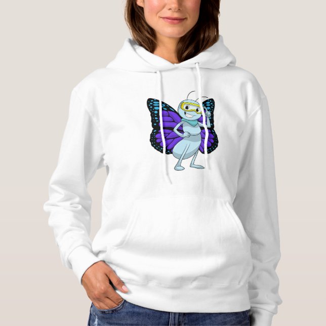 Butterfly med Goggles T Shirt (Framsida)