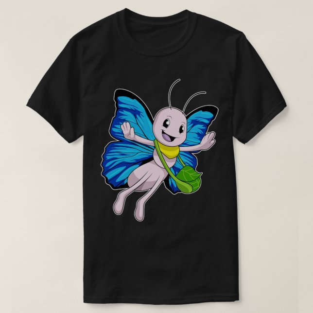 Butterfly med handväska t shirt (Design framsida)