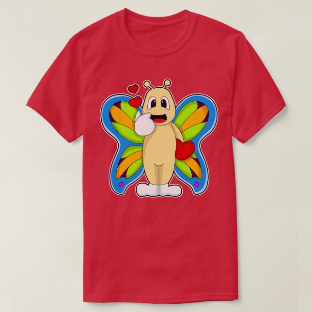 Butterfly med hjärta 1 t shirt (Design framsida)