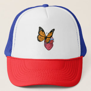 Butterfly med hjärta keps