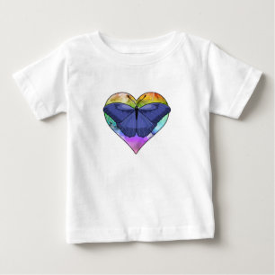 Butterfly med hjärta t shirt