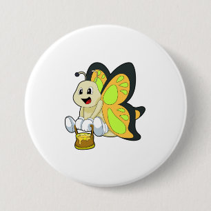 Butterfly med honung knapp