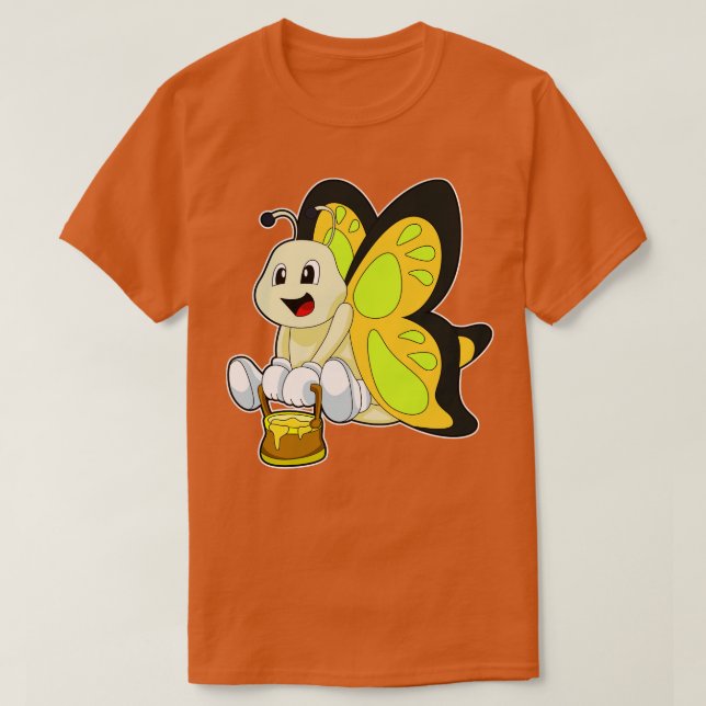 Butterfly med honung t shirt (Design framsida)