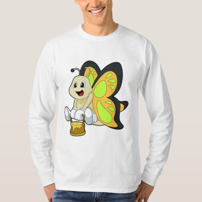 Butterfly med honung t shirt (Framsida)