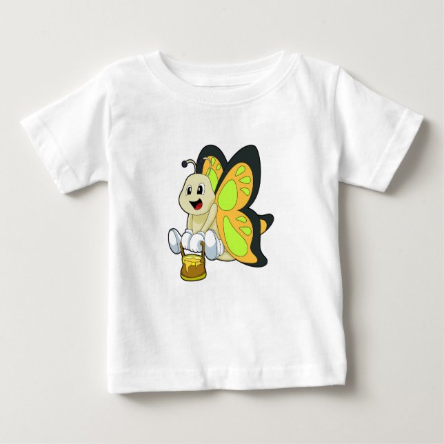 Butterfly med honung t shirt (Framsida)