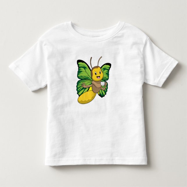 Butterfly med Kopp i kaffe T Shirt (Framsida)