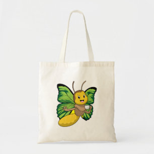 Butterfly med Kopp i kaffe Tygkasse