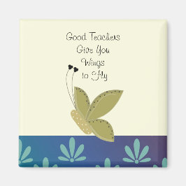 Butterfly med lärarexamen magnet