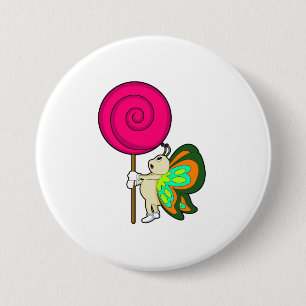 Butterfly med Lollipop Knapp