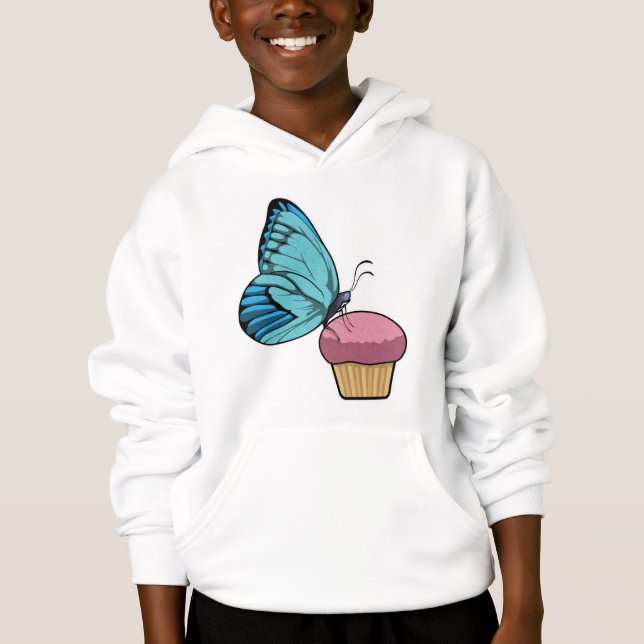 Butterfly med Muffin T Shirt (Framsida)