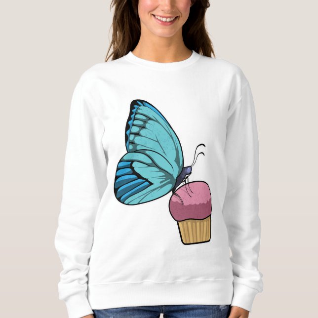 Butterfly med Muffin T Shirt (Framsida)