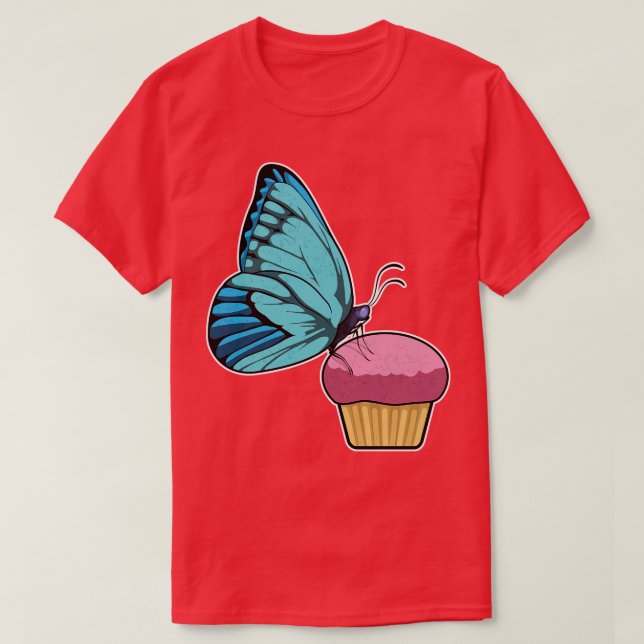 Butterfly med Muffin T Shirt (Design framsida)