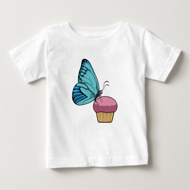 Butterfly med Muffin T Shirt (Framsida)