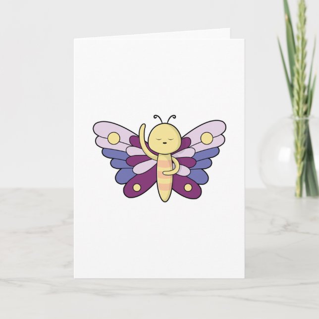 Butterfly med punkter kort (Framsida)