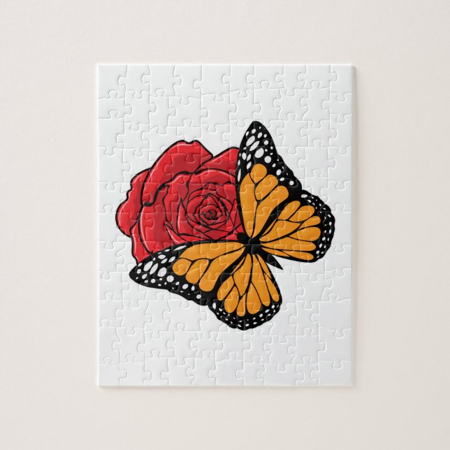 Butterfly med Ro Pussel (Vertikal)