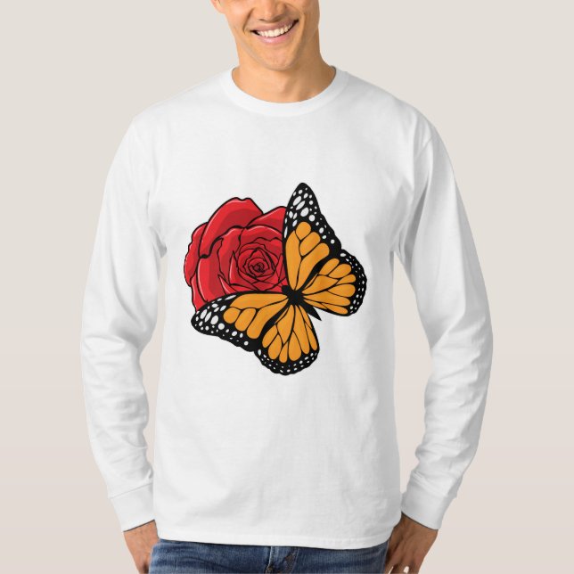 Butterfly med Ro T Shirt (Framsida)
