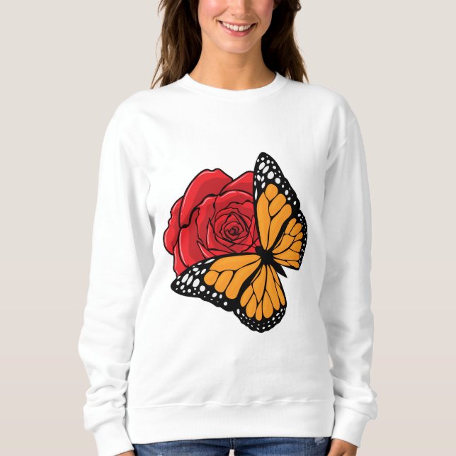 Butterfly med Ro T Shirt (Framsida)