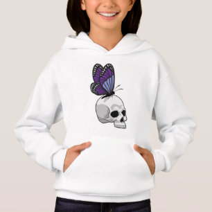 Butterfly med Skull T Shirt