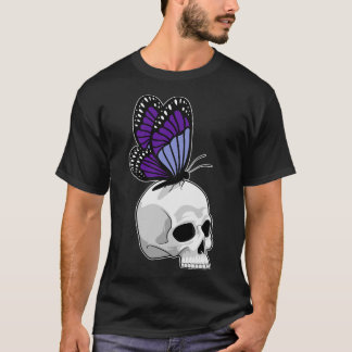 Butterfly med Skull T Shirt