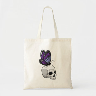 Butterfly med Skull Tygkasse