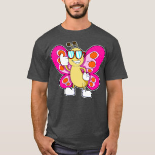 Butterfly med solglasögon t shirt