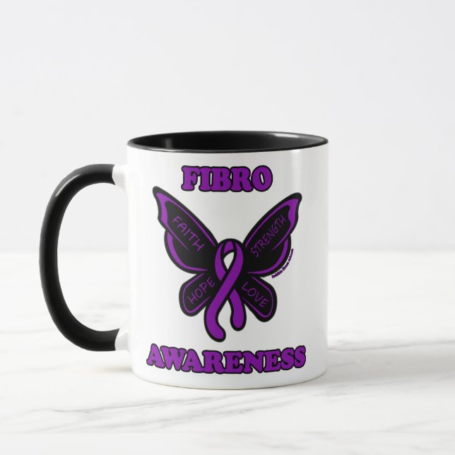 Butterfly/Medvetenhet ...Fibro Mugg (Vänster)