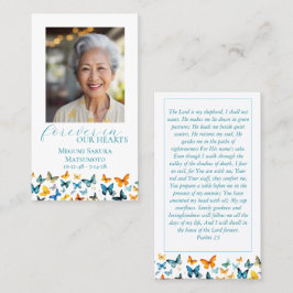 Butterfly Memorial Prayer-kort Visitkort