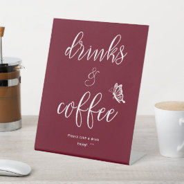 Butterfly Modern Minimal Baby Shower Drinks