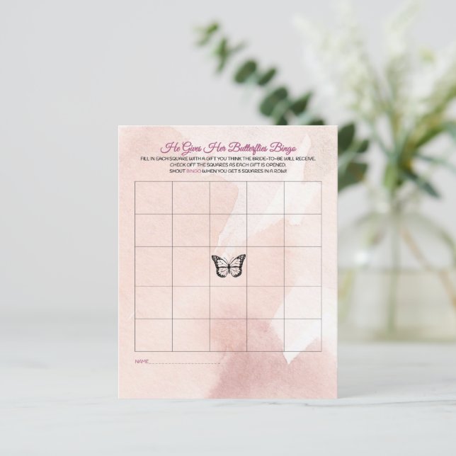 Butterfly Möhippa Bingo (Stående Fram)