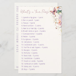 Butterfly-möhippa - vad är i ditt handväska?