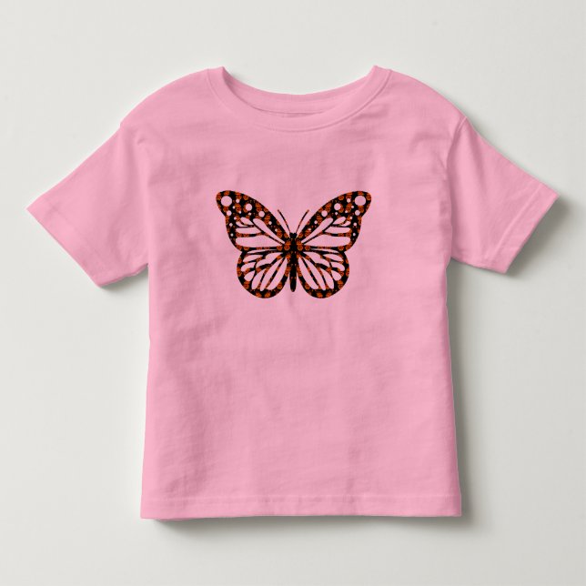 Butterfly Monarch Design - Småbarn Bra Jersey T-S T Shirt (Framsida)