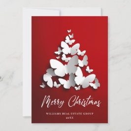 Butterfly Monarch jul Corporate Hälsning Julkort