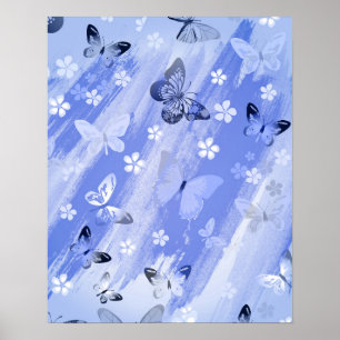 Butterfly Mönster 13 Poster