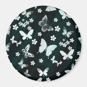 Butterfly Mönster 14 Magnet