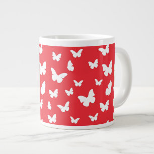 Butterfly mönster 2 jumbo mugg