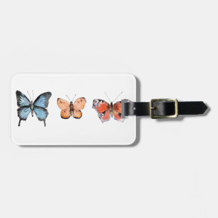 Butterfly Mönster Bagagebricka