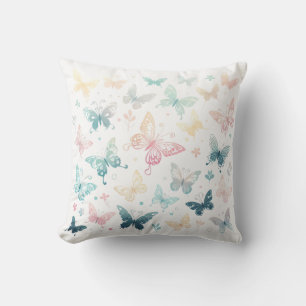 Butterfly Mönster Design for Charming Home Décor Kudde