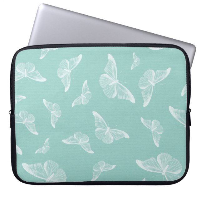 Butterfly mönster digital papper laptop fodral (Framsidan)