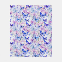 Butterfly mönster Fleece Blanket
