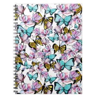 Butterfly & mönster iPad-väska Anteckningsbok