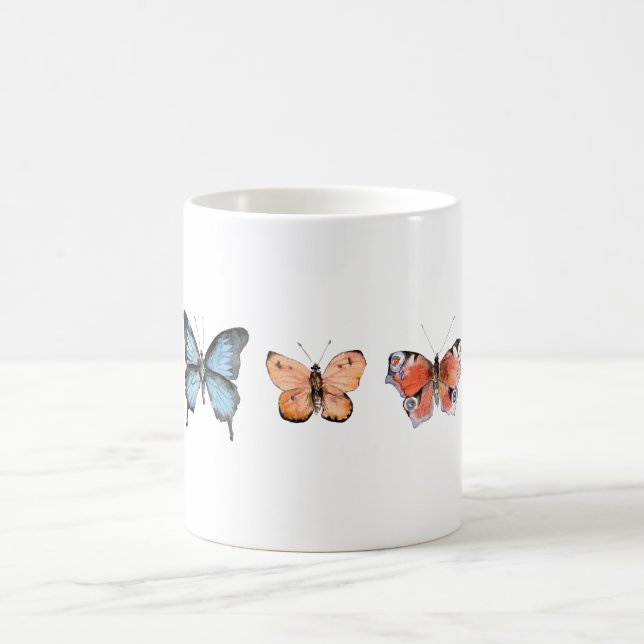Butterfly Mönster Kaffemugg (Center)