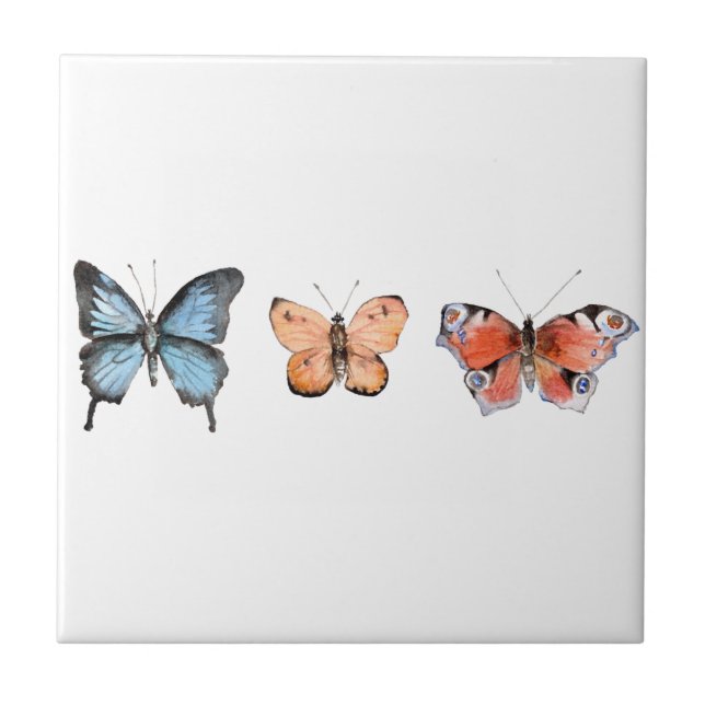 Butterfly Mönster Kakelplatta (Framsidan)