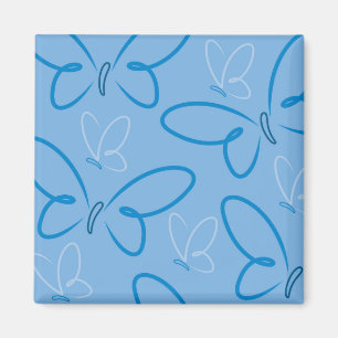 Butterfly mönster magnet