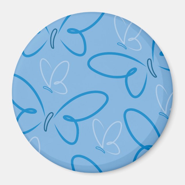 Butterfly mönster magnet (Framsidan)