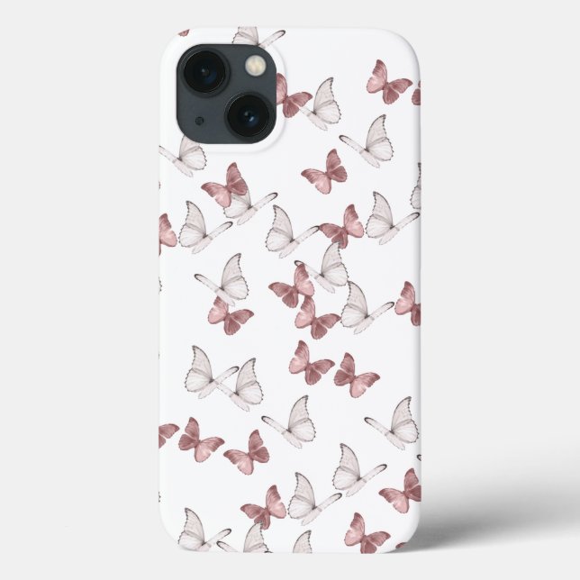 Butterfly Mönster Phone Case (Baksida)
