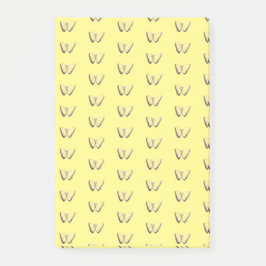 Butterfly Mönster Post-it Notes Block