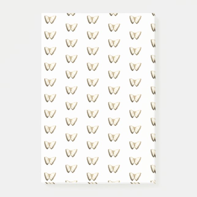 Butterfly Mönster Post-it Notes Block (Framsida)
