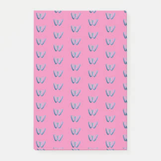 Butterfly Mönster Post-it Notes Block