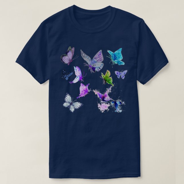 Butterfly mönster t shirt (Design framsida)
